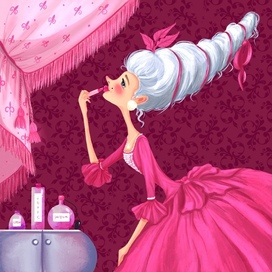 Рекламная иллюстрация для магазина косметики