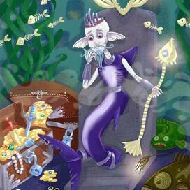 Кощей Бессмертный в образе русалки - акулы