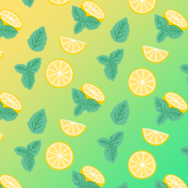 Паттерн лимон и мята