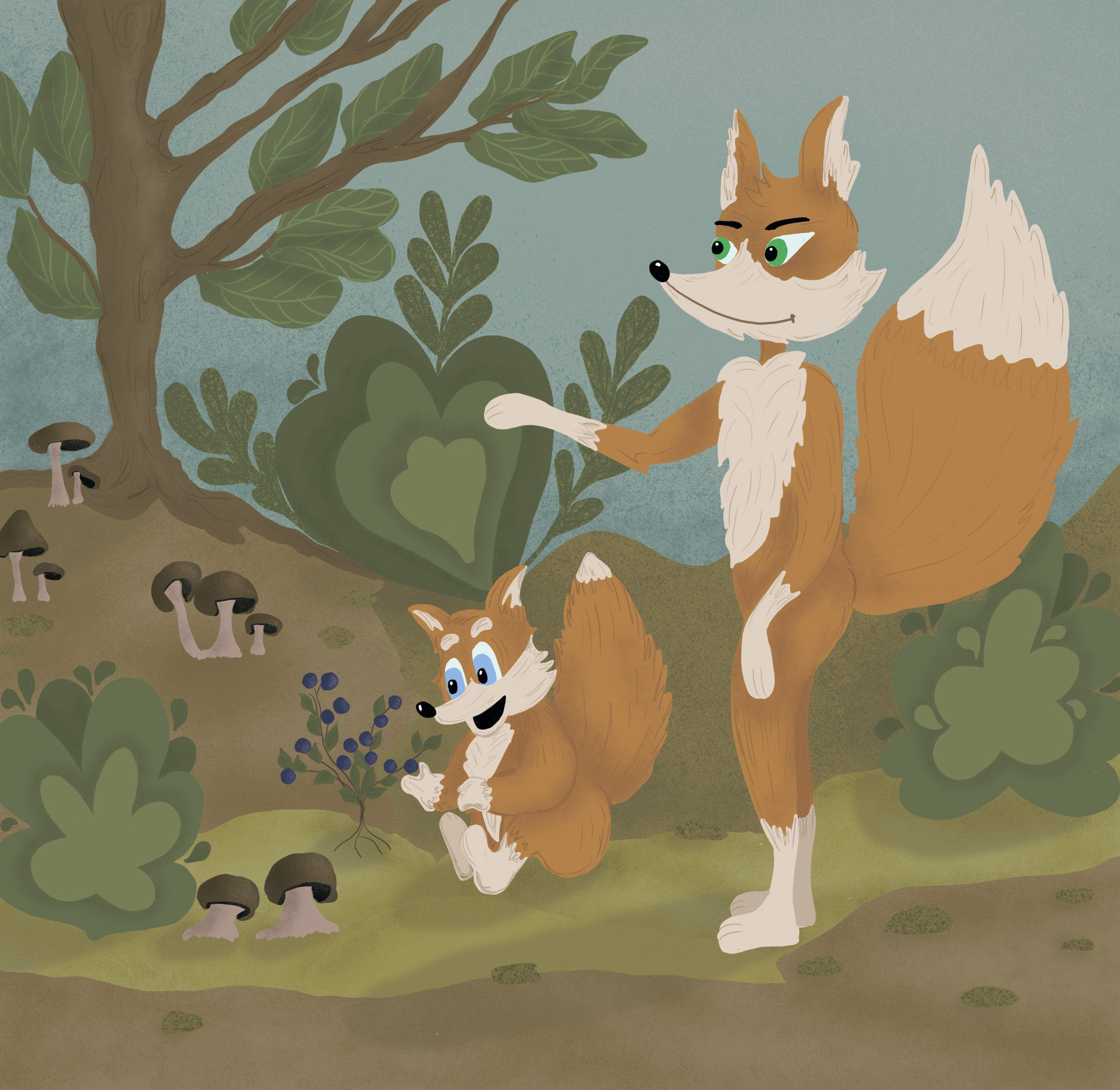 Вариант иллюстрации к детской книжке