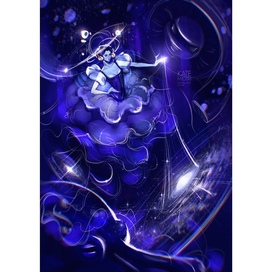 Дизайн персонажа Русалка Фэнтези Космос Книжная иллюстрация