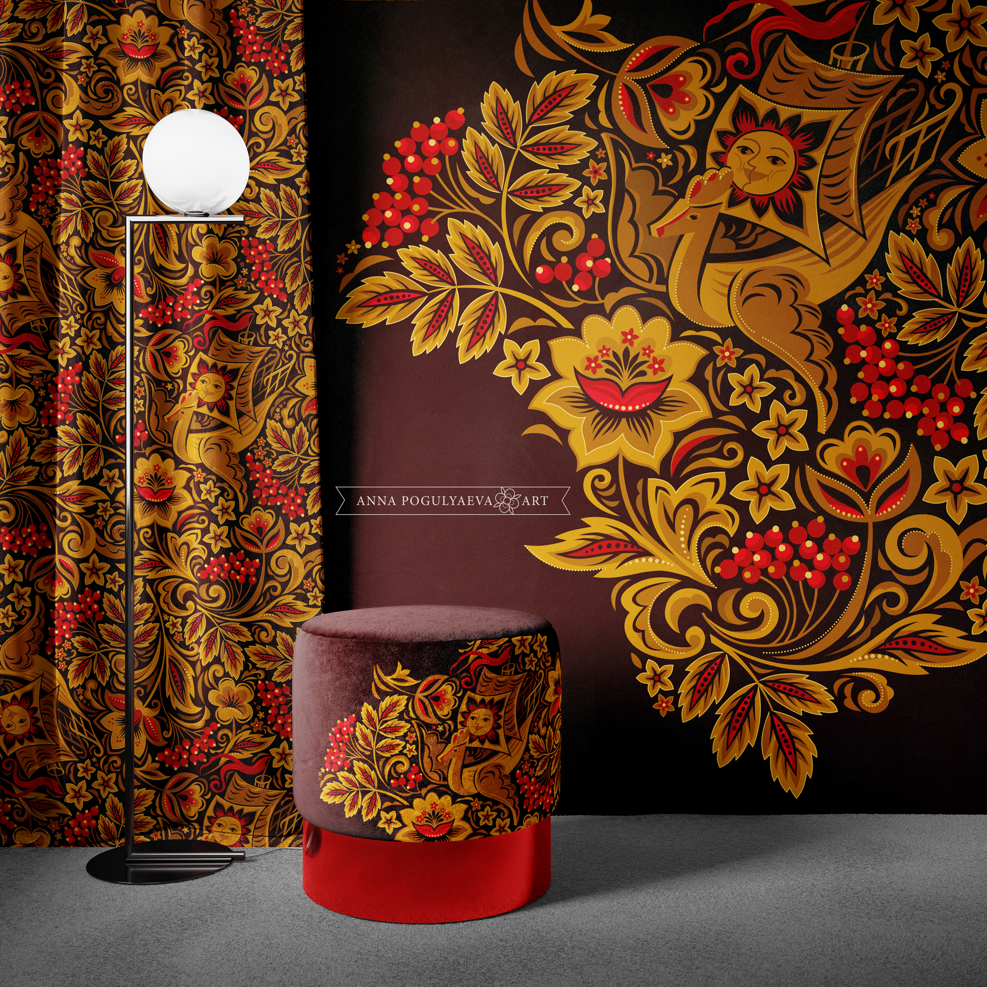 «Летучий корабль» принт для ткани