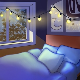 Ночь. Улица. Фонарь.