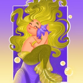 Русалки детская иллюстрация