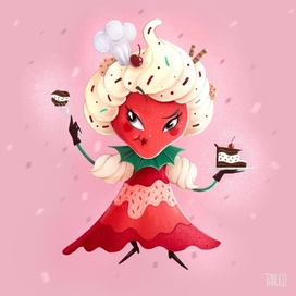 Кремелла - бренд персонаж для кондитера