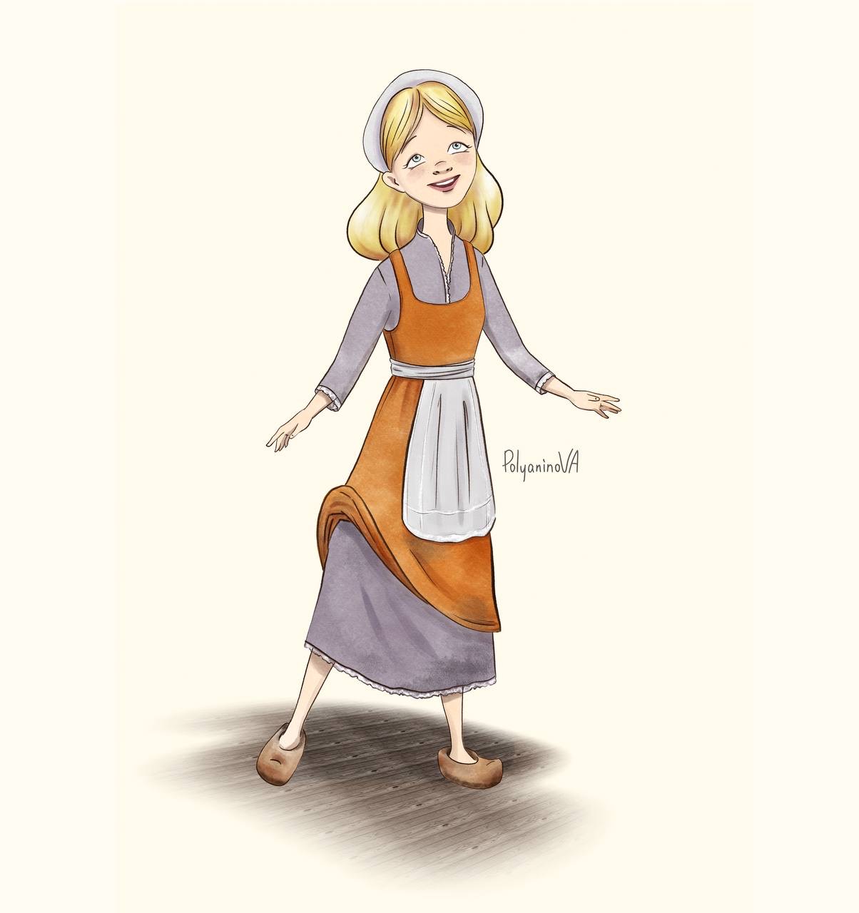 Книжная иллюстрация к детской сказке Золушка