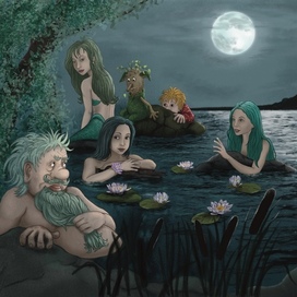 Водяной с Русалками из сказки про Домовенка Кузю 