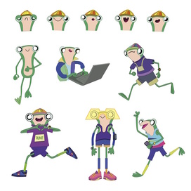  Лягушонок Айтим на конкурс маскота для RUNIT by AGIMA