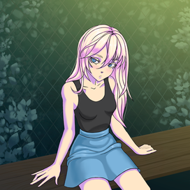 Девочка в стиле аниме