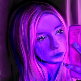 Портрет неон