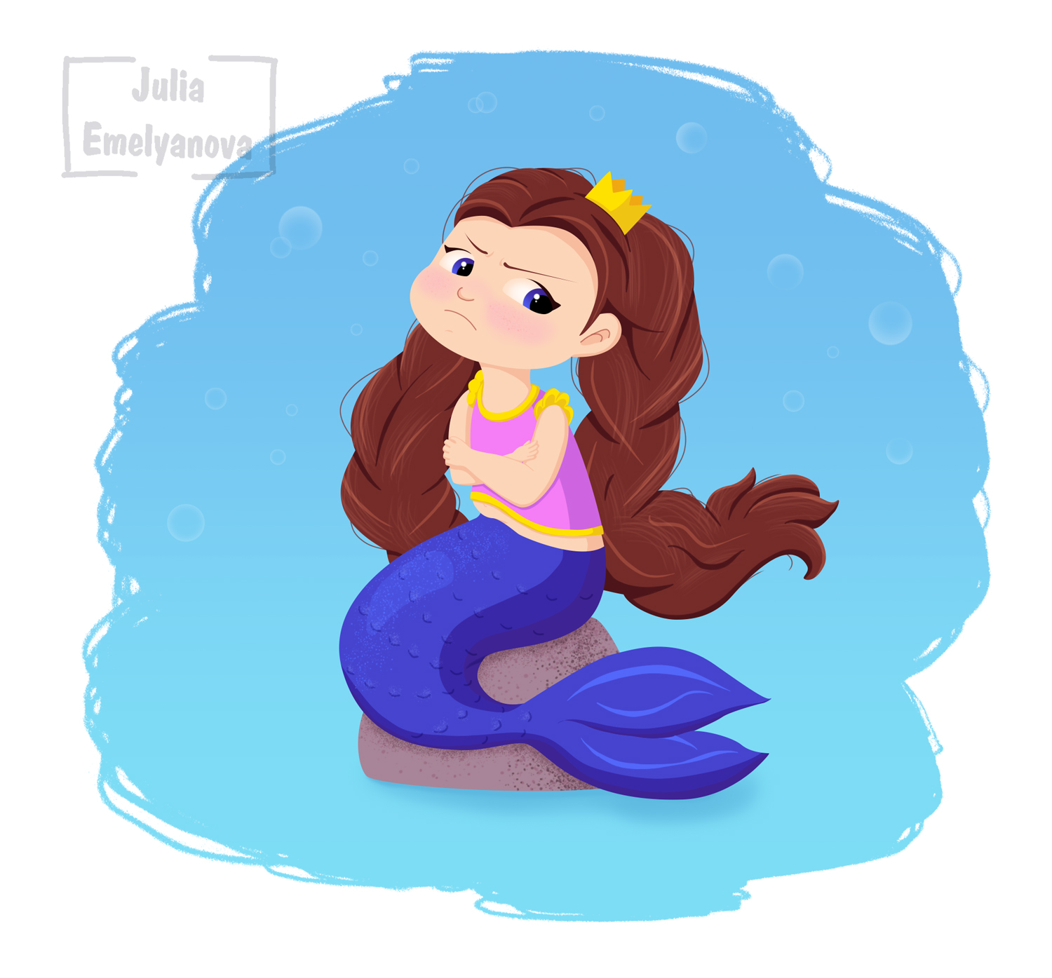 Маленькая русалочка в образе царевны Несмеяны