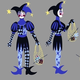 Концепт-арт скоморошки Таси