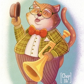 Кот-музыкант 