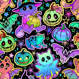 Хэллоуин и котики