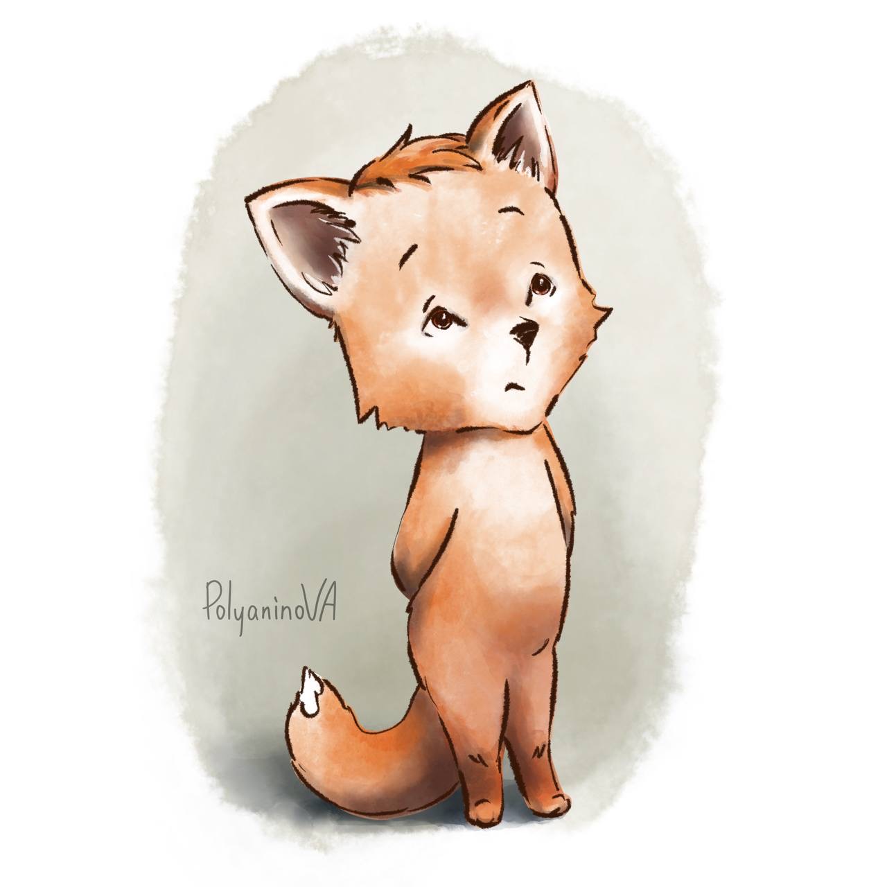 Детская книжная иллюстрация. Лис Людвиг XIV