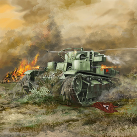 Танковый бой