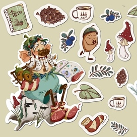 Стикерпак «Сказка в лесу»