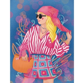 Fashion иллюстрация для конкурса от Ozon