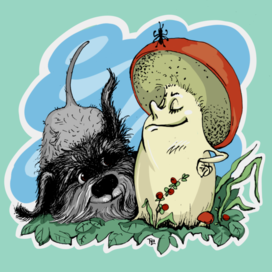 За грибами с собакой