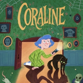 Коралина. Обложка для детской книги