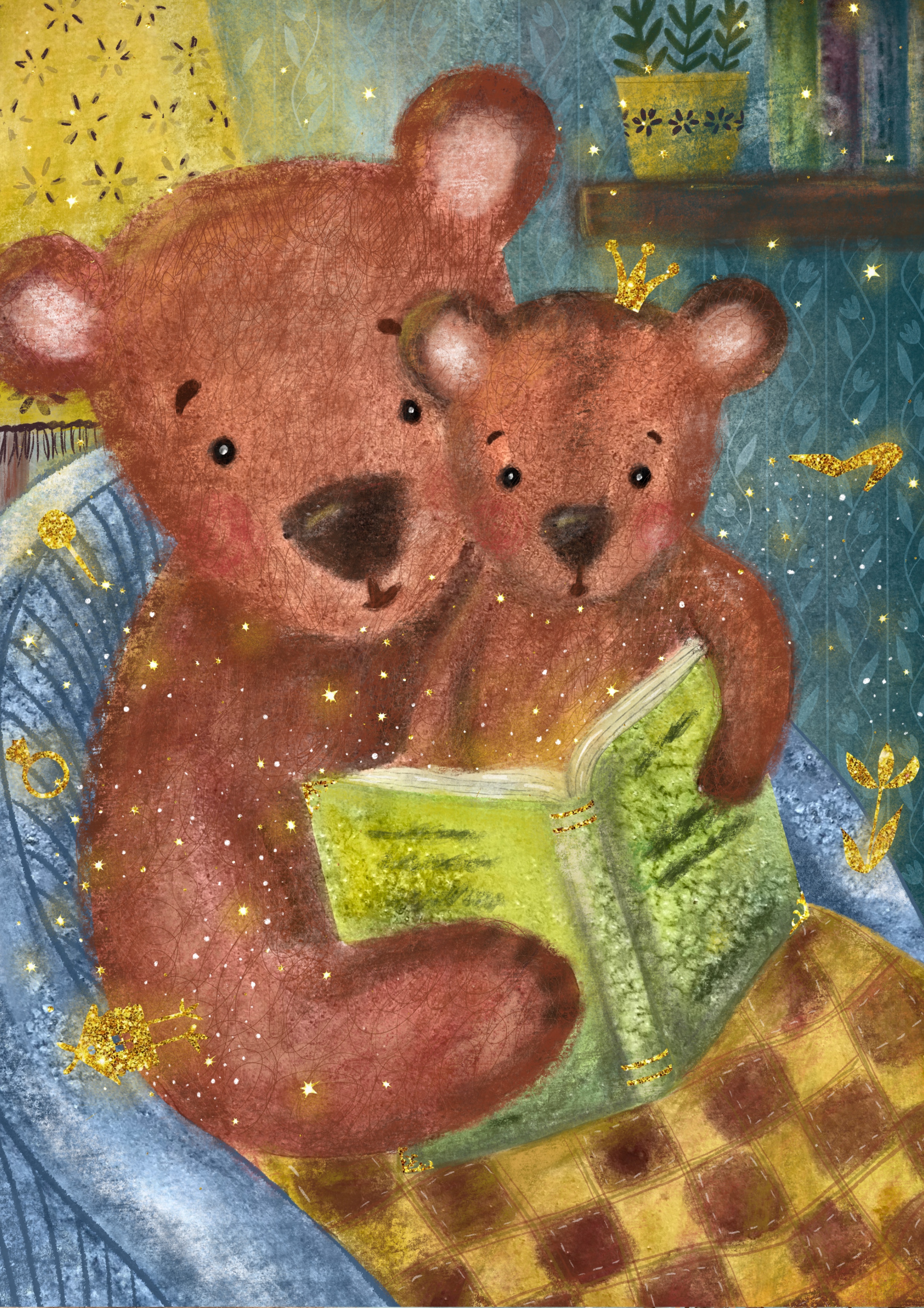 Мишки - любители книжки