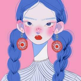 Девочка с пряничными сережками 