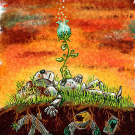 Робот и Цветок