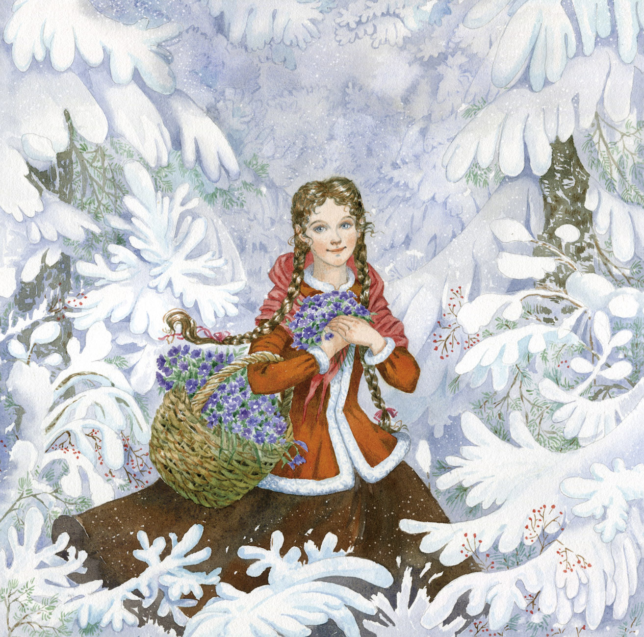 К сказке "Двенадцать месяцев", издательство Амфора-медиа