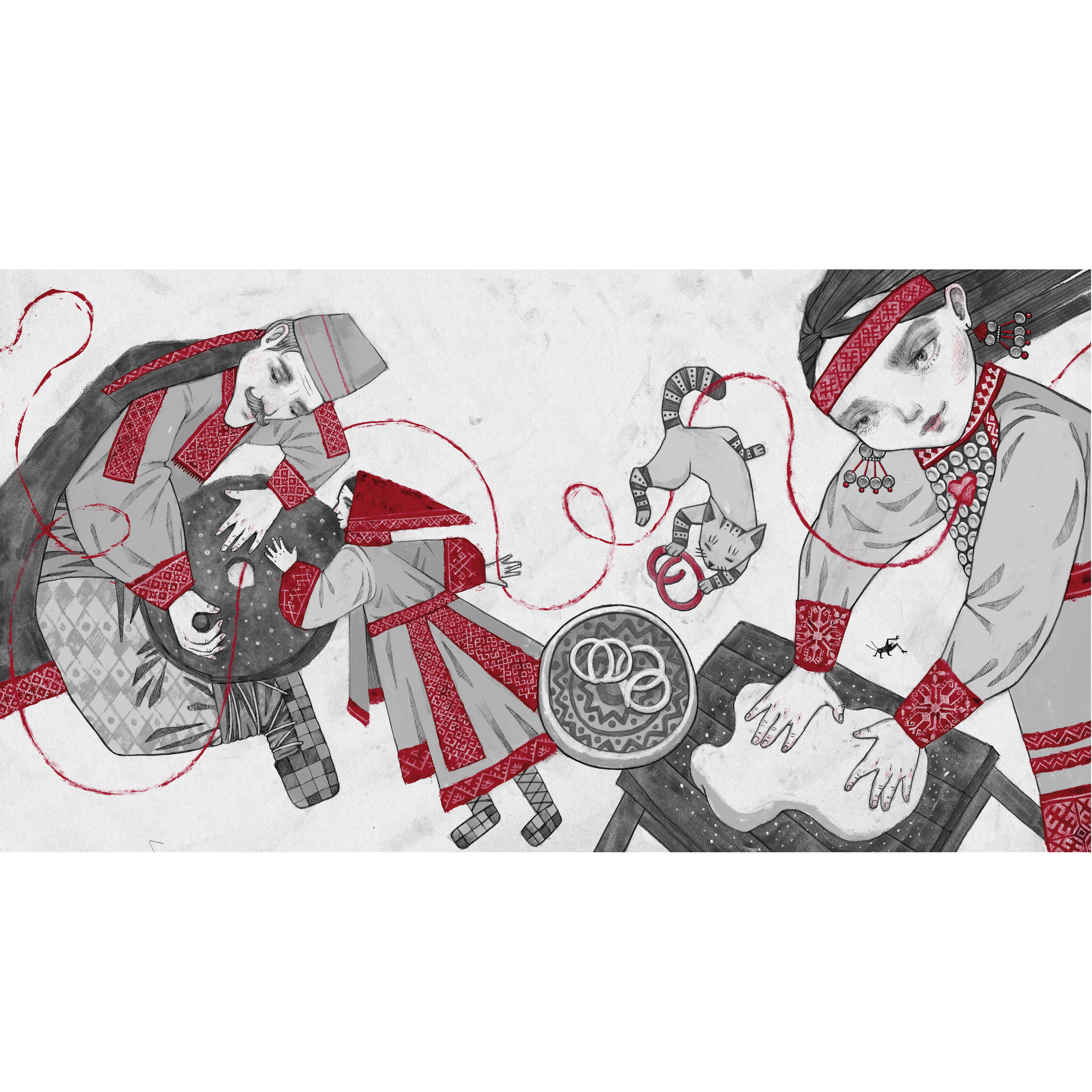 Иллюстрация к книге "Югорно. Песнь о вещем пути: эпос мари"