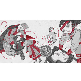 Иллюстрация к книге "Югорно. Песнь о вещем пути: эпос мари"