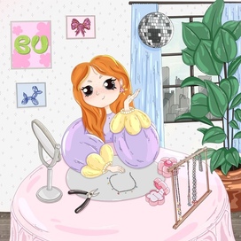 Открытка для бренда украшений