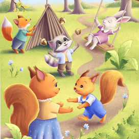 Разворот для детской книги