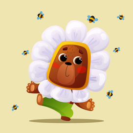 Медведик-цветочек