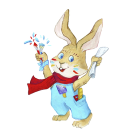 Заяц-художник