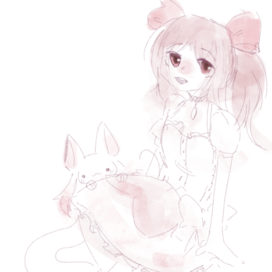 Девочка- волшебница Мадока. Эскиз