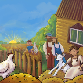 Концепт фермерская семья