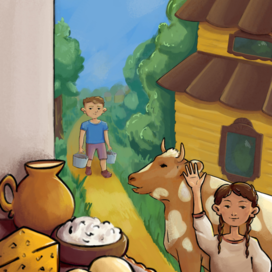 Концепт фермерская семья