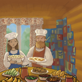 Концепт фермерская семья