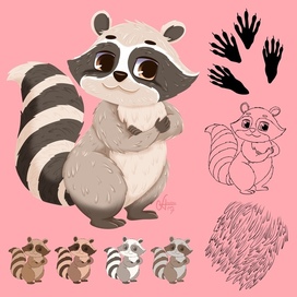 Енот из игры макси пазл