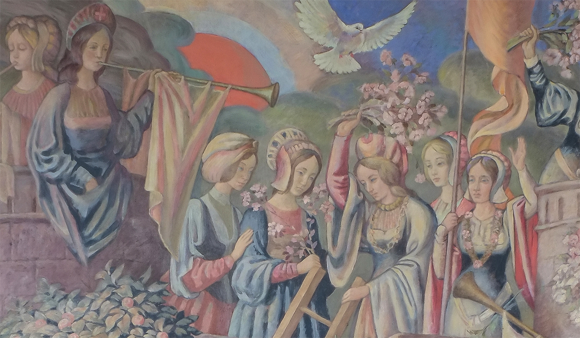 ШТУРМ ЗАМКА ЛЮБВИ (фрагмент картины)