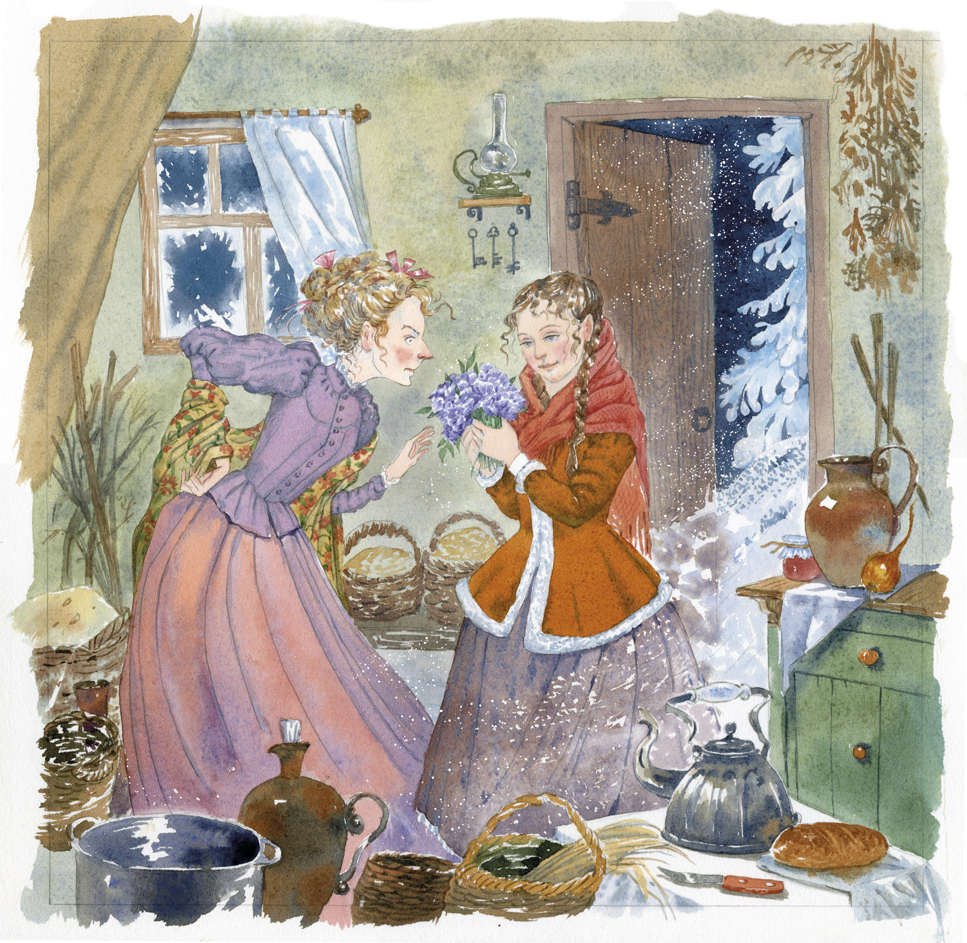 К словацкой сказке "Двенадцать месяцев"