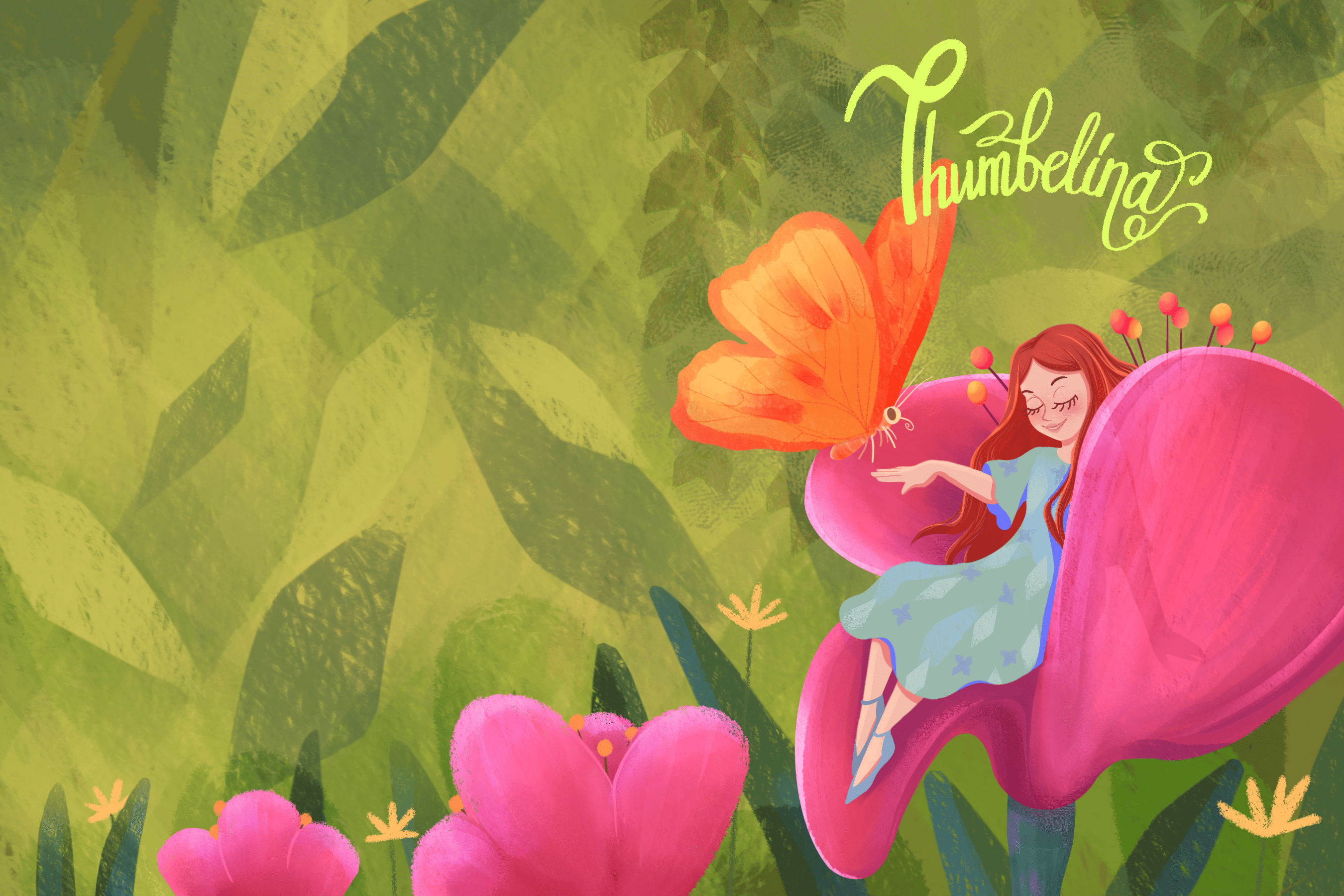 Обложка книги "Дюймовочка"