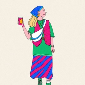 Модная девушка для Ozon