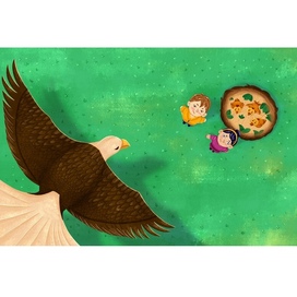 Разворот для книги про 4 друзей