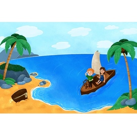 Разворот для книги про 4 друзей