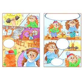 Детский комикс "Волшебная шишка"