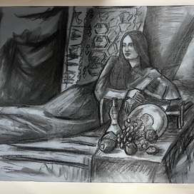 Портрет углем