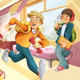 На перемене