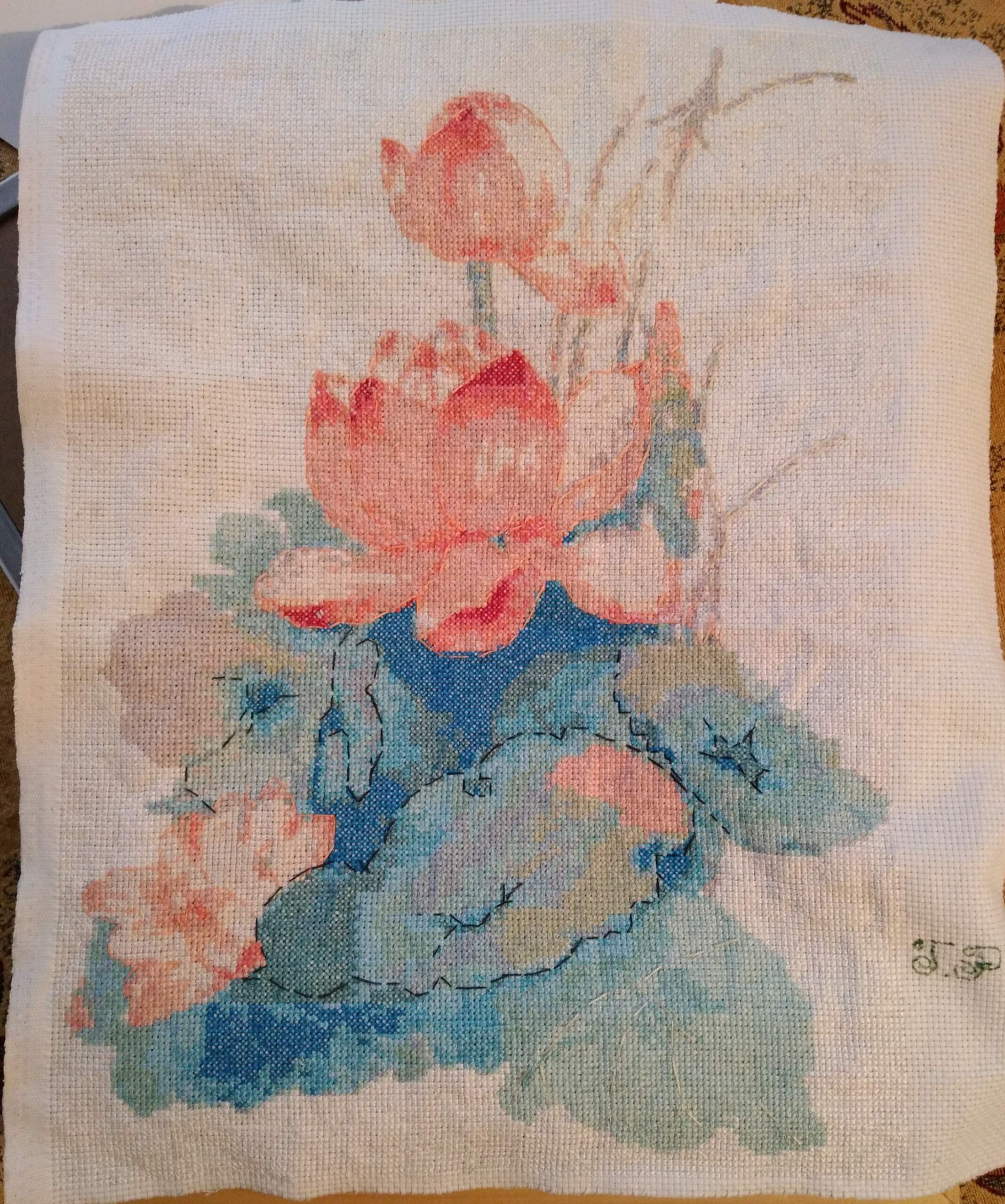 Акварельный лотосы