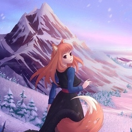 Фанарт «волчица и пряности»